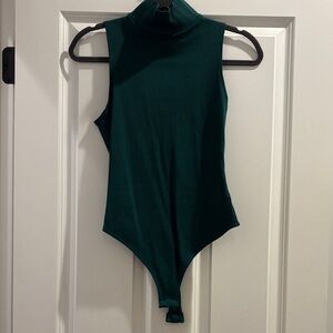 Lulu's Green Sleeveless Bodysuit